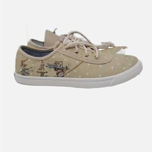 Toms and Disney Womens Tan with White Size 12